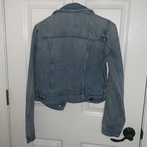 American eagle cropped jean jacket
